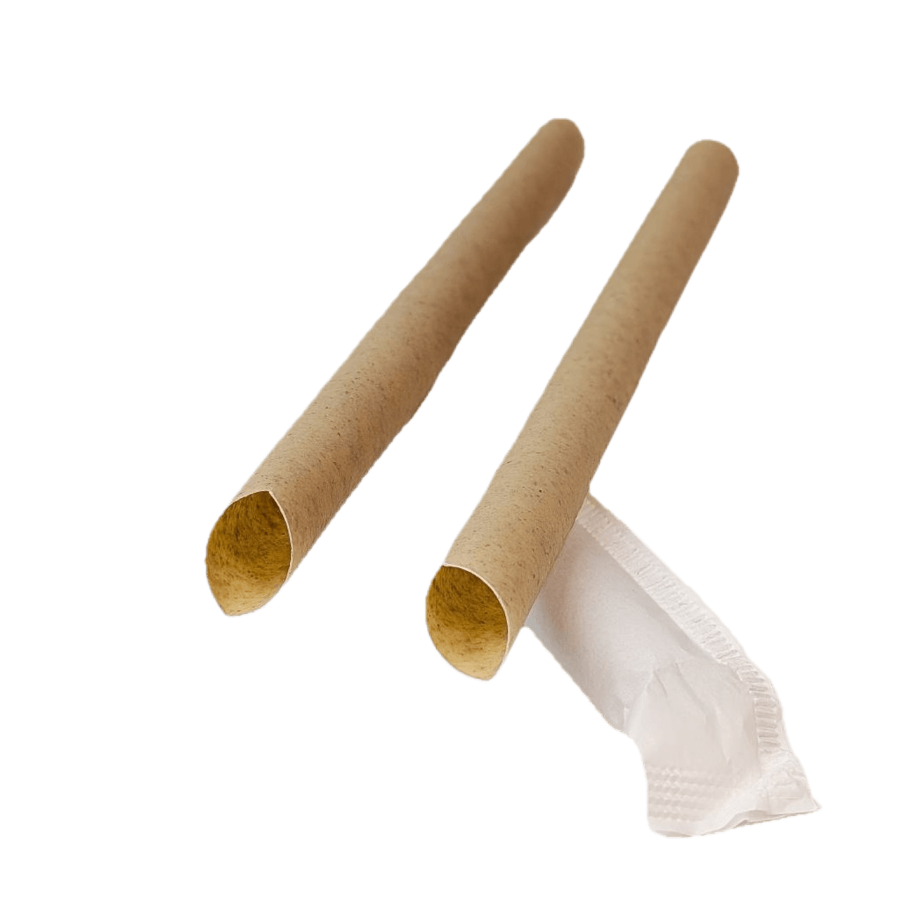 10" Jumbo Individually Wrapped Bubble Tea Paper Straw