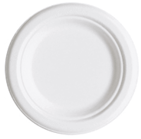 Bagasse 6" Round Dessert Plate