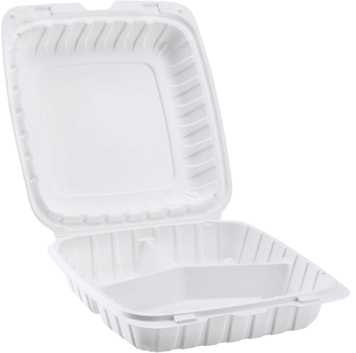 MFPP Hinged Container 7"x7"x3" 3-Compartment