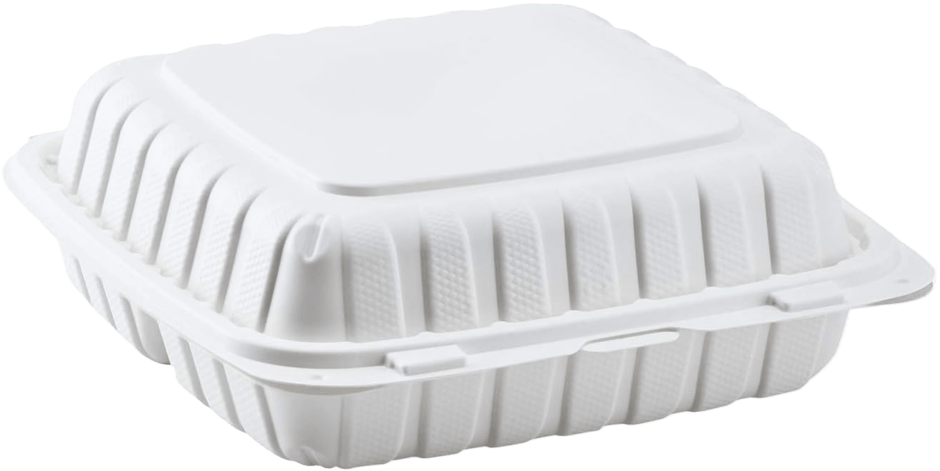 MFPP Hinged Container 8"x8"x3" Single Compartment