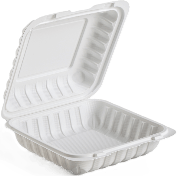 MFPP Hinged Container 9"x9"x3" Single Compartment