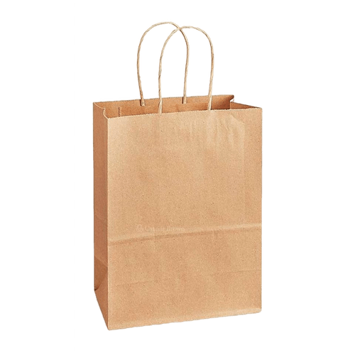 Kraft Paper Bag with Twisted Handles - 13 in × 7 in × 17 in - Brown