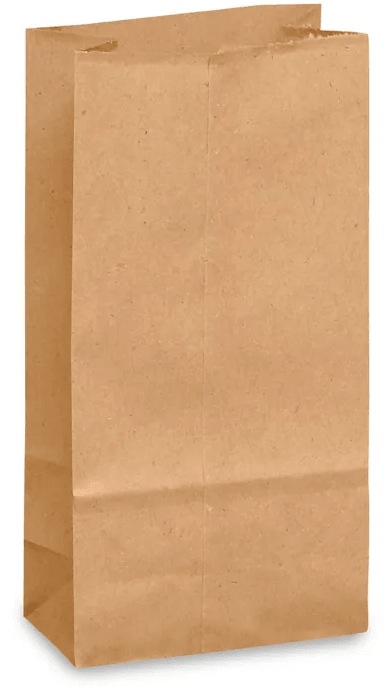Kraft Paper Bag 1/2lbs - 3 in x 1.88 in x 5.88 in - Brown