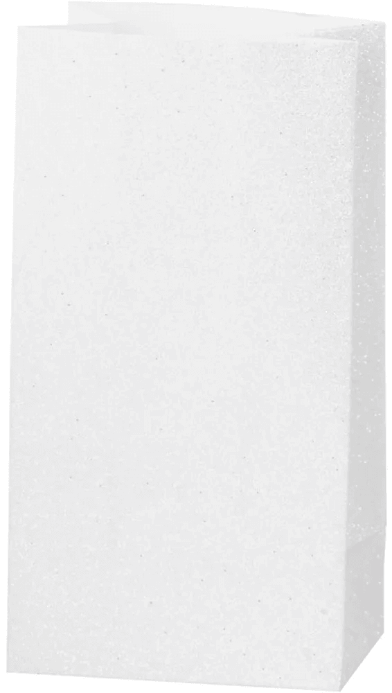 Kraft Paper Bag 20lb - 8.25 in x 5.15 in x 16 in - White