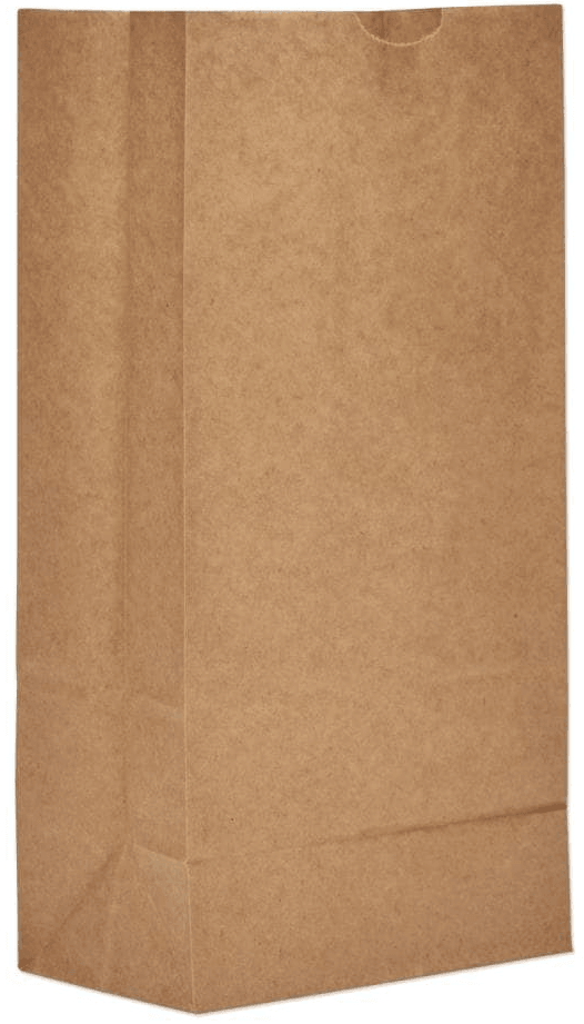 Kraft Paper Bag 3lbs - 4.75 in x 2.63 in x 7.88 in - Brown