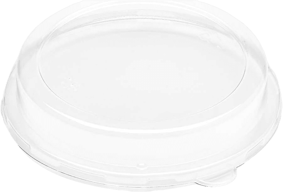 Bagasse Round Bowl Dome PET Lid Fits 750ml (24oz) and 1000ml (32oz) - R3Sales