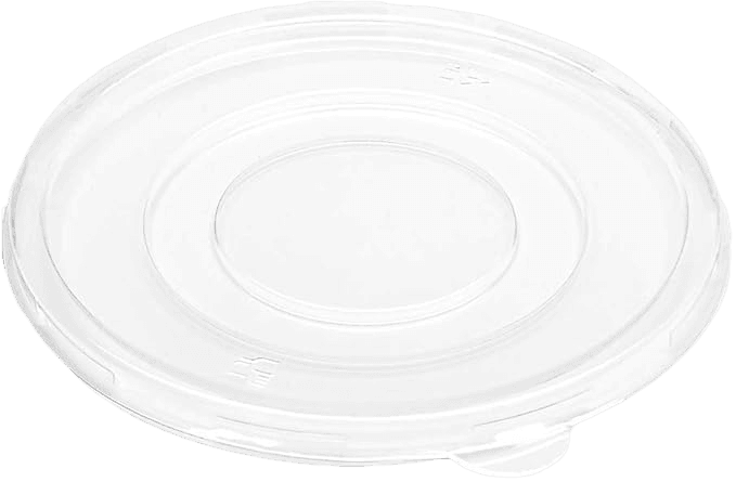 Bagasse Round Bowl Flat PET Lid Fits 750ml (24oz) and 1000ml (32oz) - R3Sales