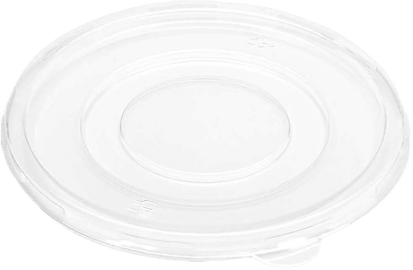 Bagasse Round Bowl Flat PET Lid Fits 750ml (24oz) and 1000ml (32oz) - R3Sales