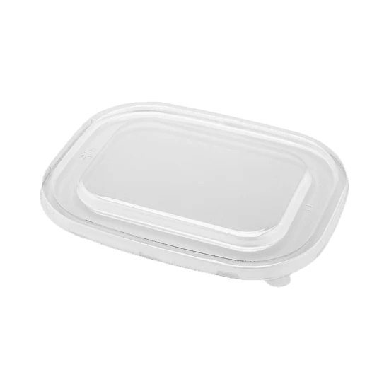 Bagasse Rectangular Bowl PET Lid (Fits 750 and 1000ml) - R3Sales