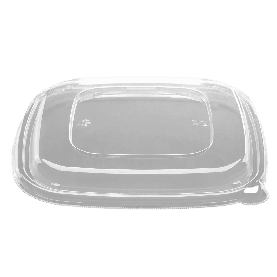 Bagasse Square Bowl PET Lid (Fits 48oz) - R3Sales