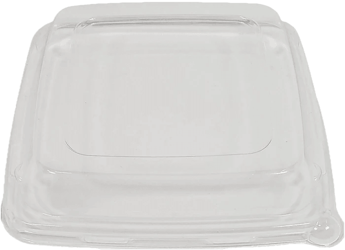 Bagasse Square Bowl PET Lid (Fits 16oz to 42oz) - R3Sales