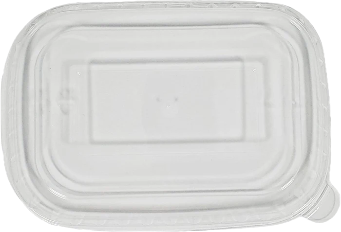 Kraft Rectangle Bowl PET Lid (Fits 500,750,1000ml)