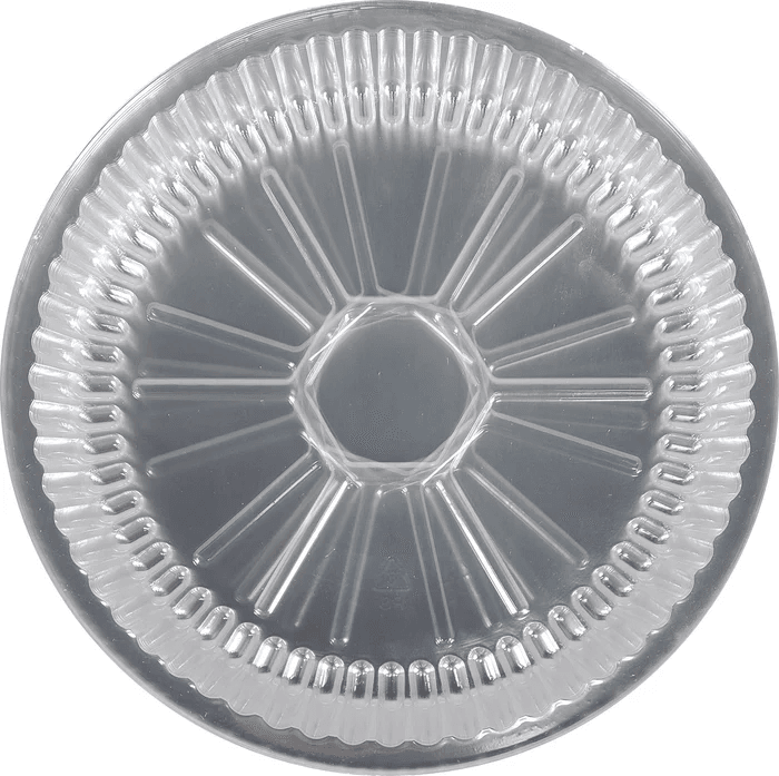 Aluminum Round Container 9" Plastic Dome Lid