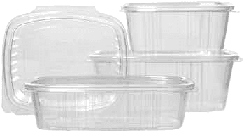 Plastic Hinged Deli Containers - R3Sales