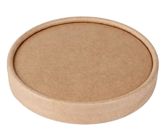 Kraft Soup Cup Paper Lid (Fits 8,12,16oz) (Fits Brown Soup Cups Only)