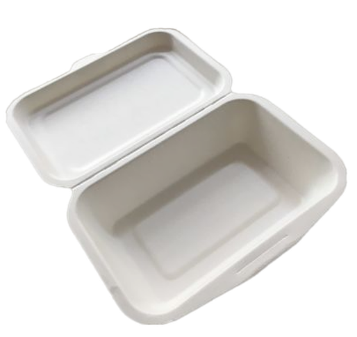 Bagasse - Sugarcane Hinged Clamshell 7.25"x5.35"x2.5"