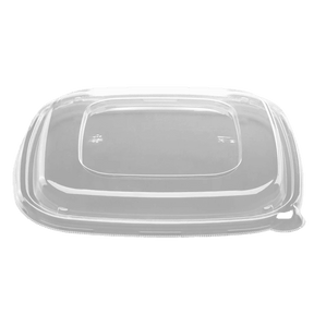 Bagasse Square Bowl PET Lid (Fits 48oz) - R3Sales